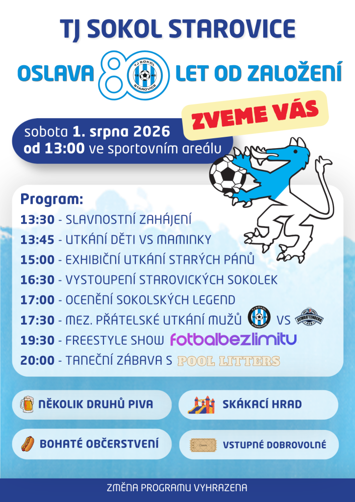 Oslava 80&nbsp;let Sokolu Starovice