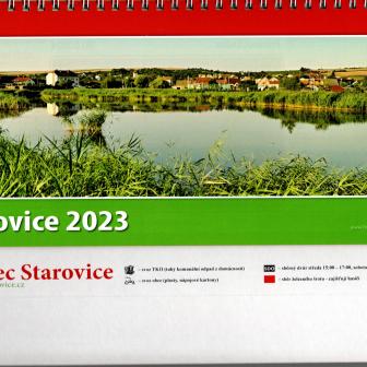 Stolní kalendář obce Starovice na rok 2023